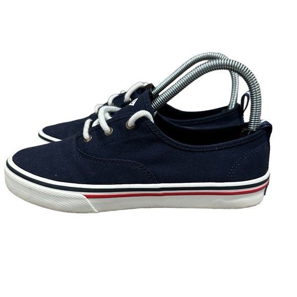 SPERRY Top Sider Navy Blue Crest CVO Canvas Sneakers for Women, Size 7 1/2. - Picture 4 of 7